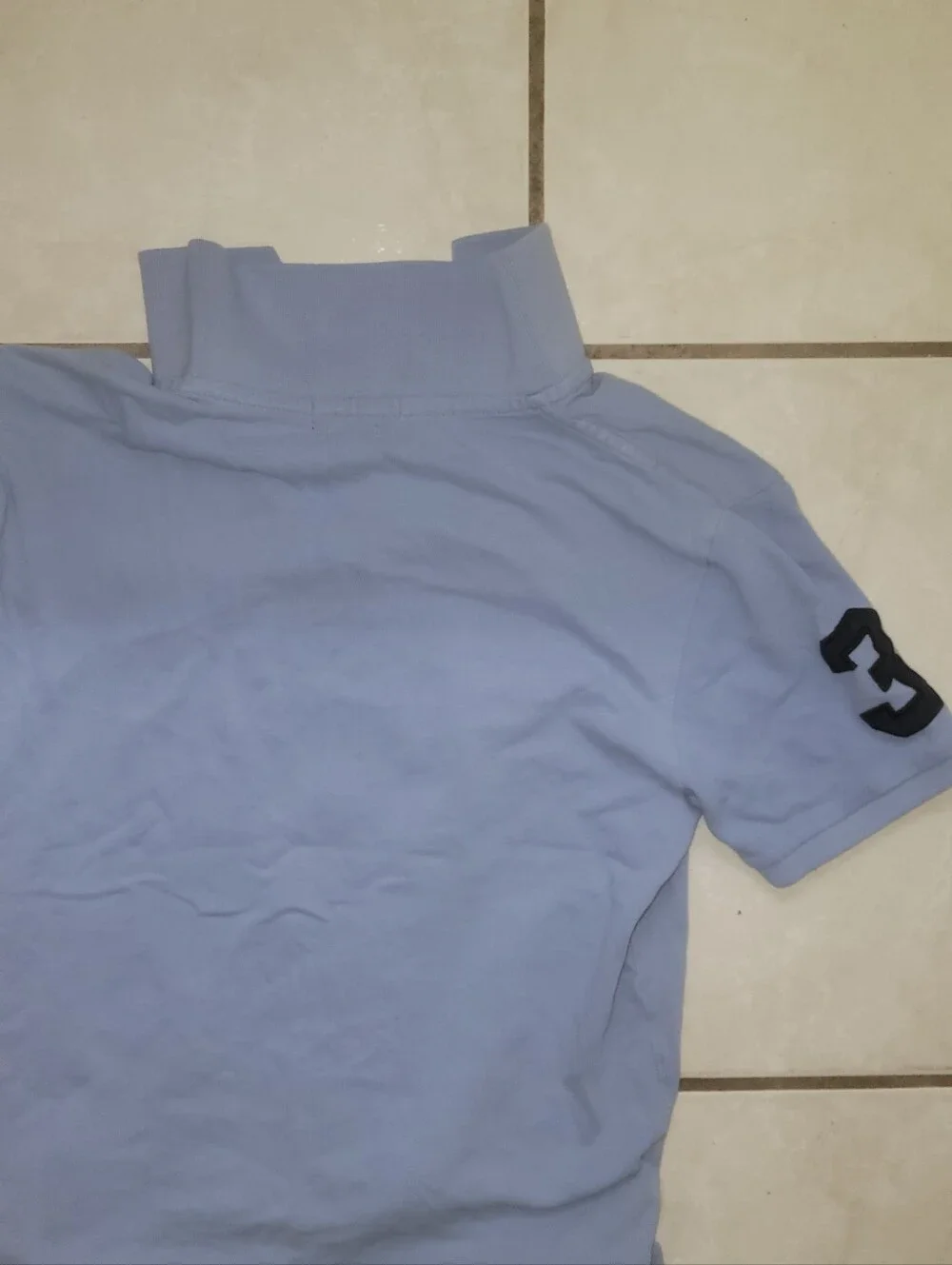 Ralph Lauren Men’s Pale Blue Polo with Navy Pony